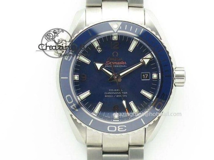 0308 Planet Ocean SS Bp Maker 45mm Black Bezel On SS Bracelet A OnTrend 8218